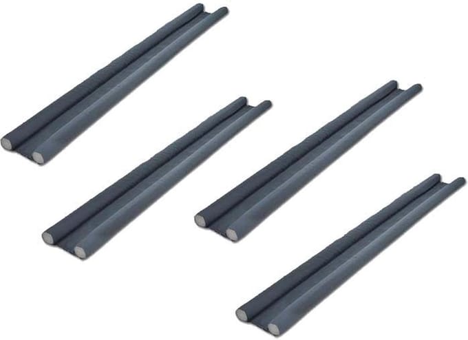 Hi Dubbele tochtstoppers - 4 stuks - 95 cm - Grijs