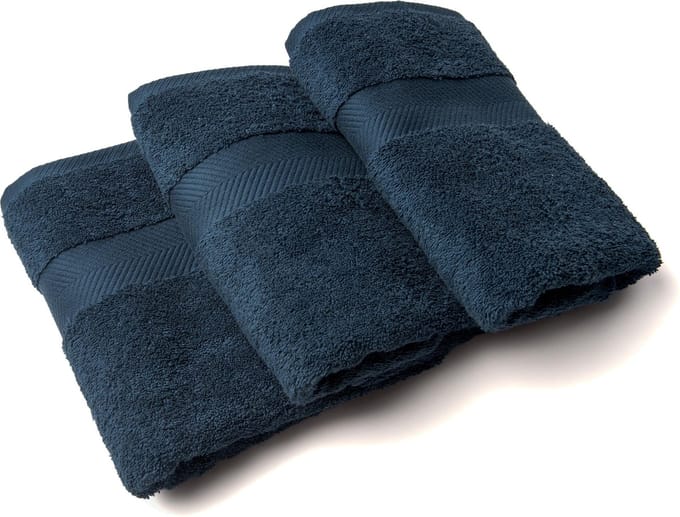 Casilin Royal Touch - Handdoek - Dark Denim - 50 x 100 cm - Set van 3