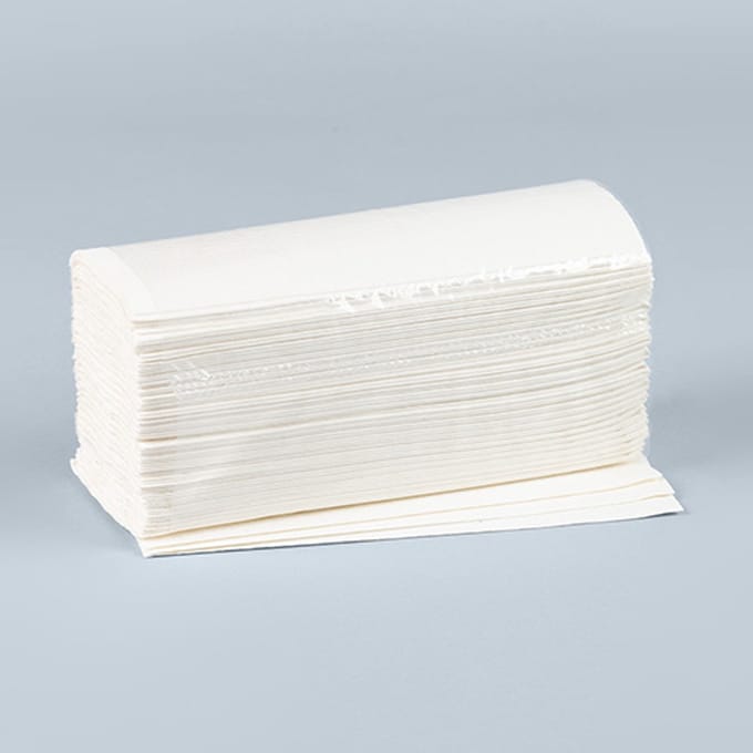 20x 120 Blad Handdoekjes C-vouw 50 cm x 25 cm hoogwit 1-laags