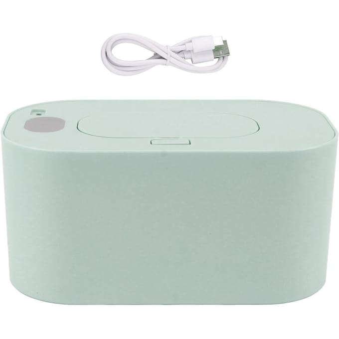 Doekjeswarmer Dispenser voor vochtige doekjes USB-gevoed Constante temperatuur Grote capaciteit met display Doekjes groen