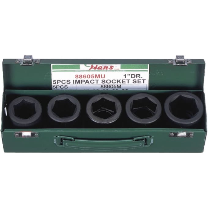 Slagmoersleutelset 1" HANS 88605MU