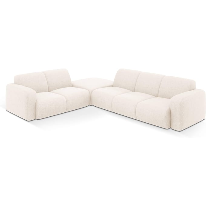 Hoekbank Lola links chenille met hocker | Windsor & Co
