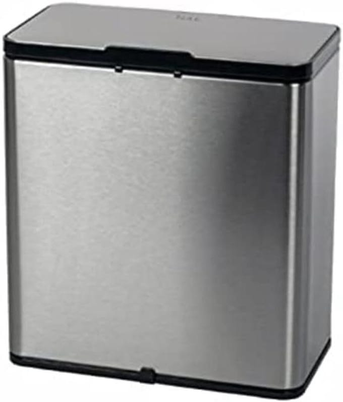 Voedselafval Compost Recycler Caddy Easy Hang met hefdeksel roestvrij staal 7 liter 518721