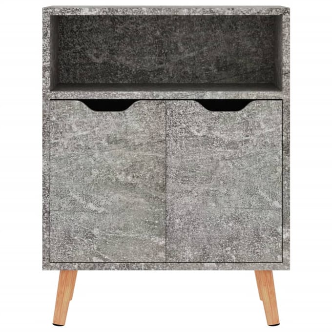 vidaXL - Dressoir - 60x30x72 - cm - bewerkt - hout - betongrijs