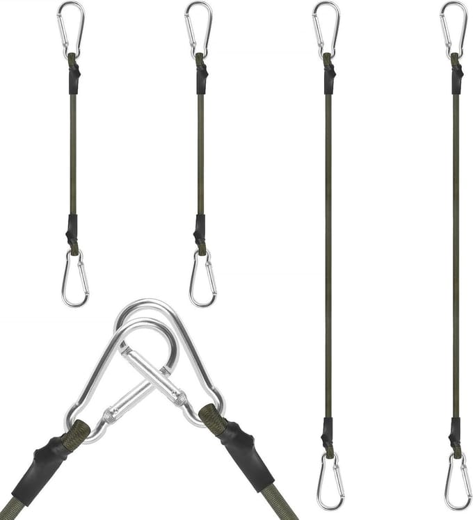 4 Stuks Spanband met Elastische Expander voor Bagage Luifels Fietsen - Multifunctioneel en Veilig