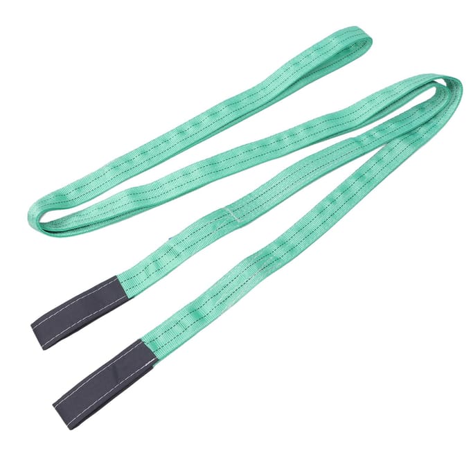 Sangle d'élingue de levage 6M 2T Portante Boucle Renforcée Polyester Haute Résistance Élingue de Levage pour Grue Palan