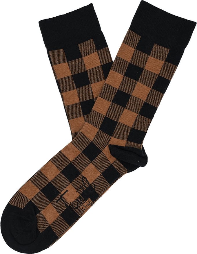 Tintl socks unisex sokken | Scotty - Brown/black (maat 41-46)