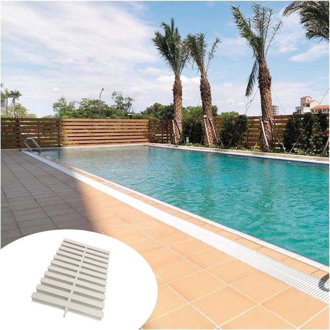 Afvoerzeefjes Set - Drainage Roosters - Effectieve Drainage - UV Bestendig PVC - 4 Stuks 18 cm - Wit