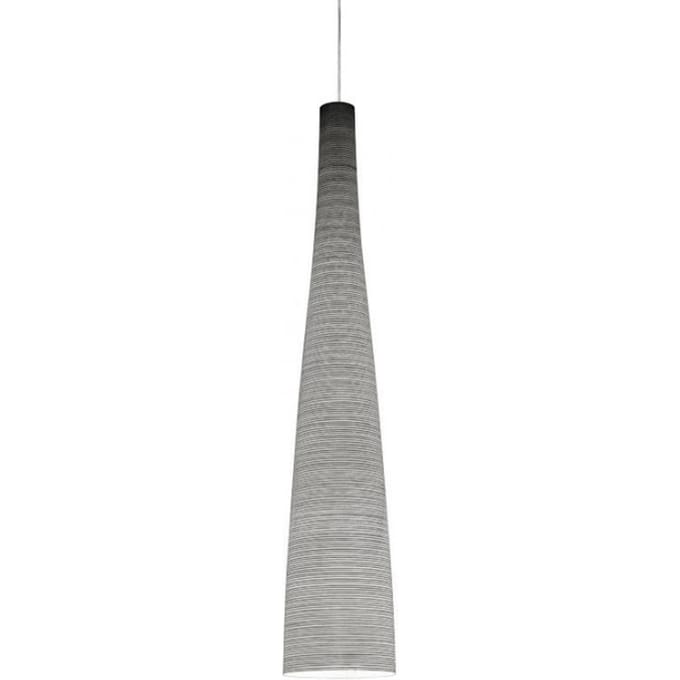 Foscarini - Tite hanglamp - zwart - Ø 21 x 55 cm - meerkleurig