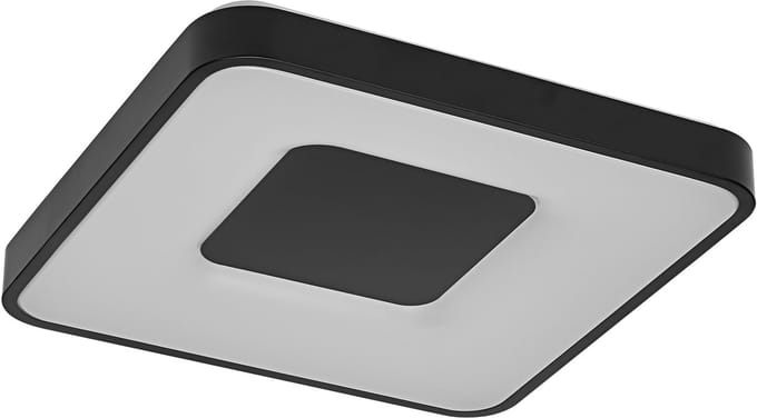 OSRAM ORBIS Piana LED Plafondlamp 485mm, 36W, 3000K warm wit, Click-DIM, Zwart, Metaal, IP20