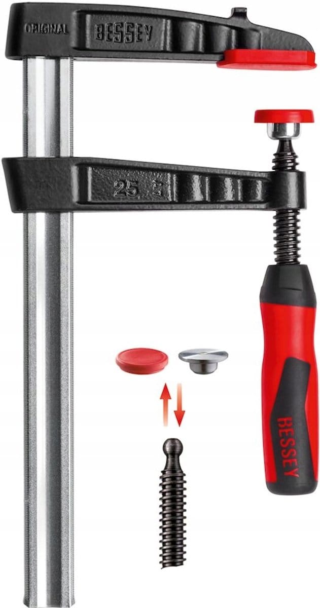 Bessey TG60S14-2K Lijmtang (diep) Spanbreedte (max.):600 mm Afm. werkbereik:140 mm