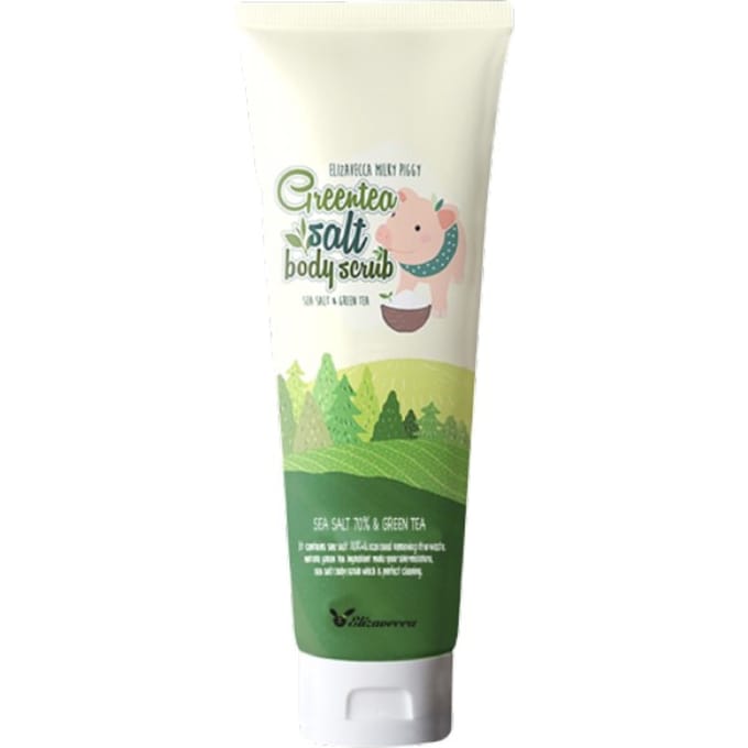 Elizavecca, Milky Piggy, gommage corporel au sel et au thé vert, 300 ml (300 grammes) white