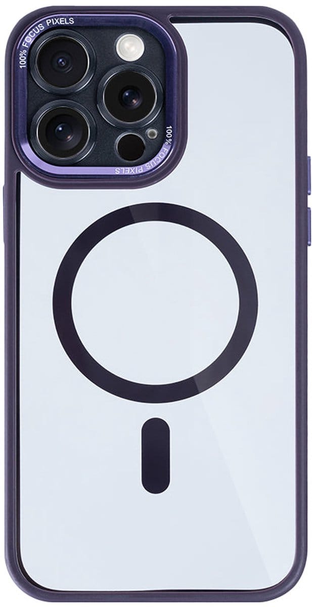 Rixus Classic 04 Case With MagSafe For iPhone 12 Pro Purple