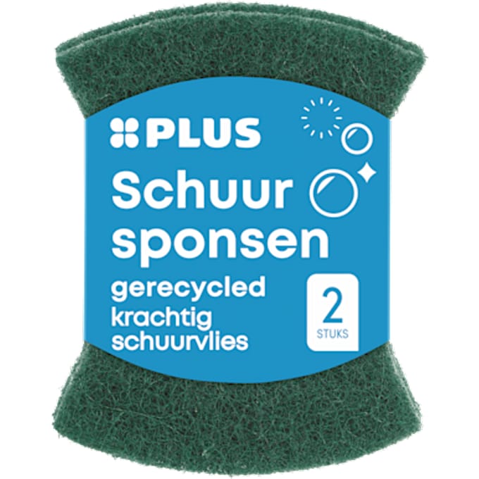 Gerecyclede schuursponsen krassend