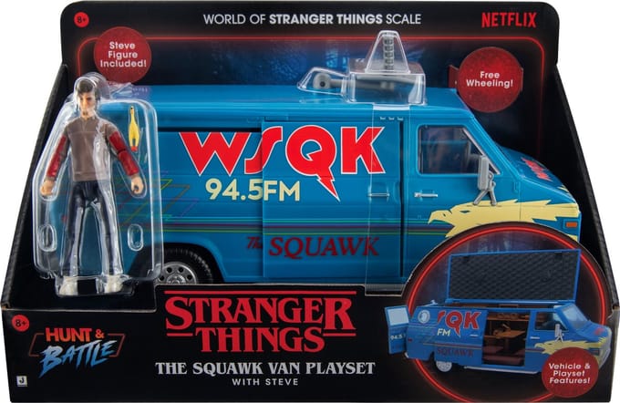 Stranger Things - World Of Figure & Vehicle Packs - Steve with Van & Accys