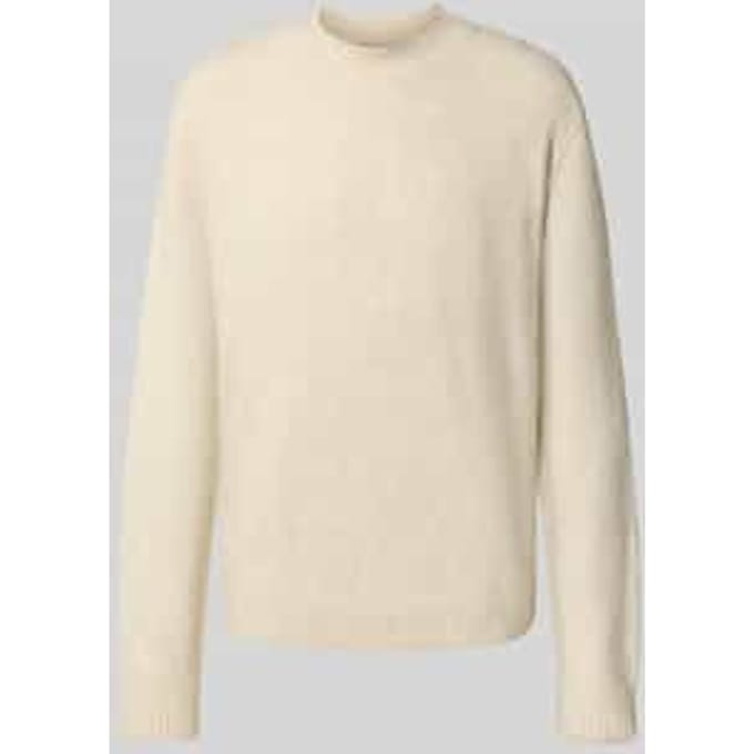 Loose fit gebreide pullover met wol
