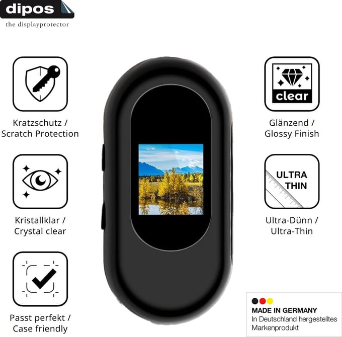 dipos – 4x Beschermfolie geschikt voor Nisanmoon SD10 | Krasbestendige & heldere Screenprotector Ultra-Thin