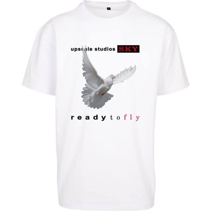 Mister Tee Ready To Fly Oversized T-shirt Wit