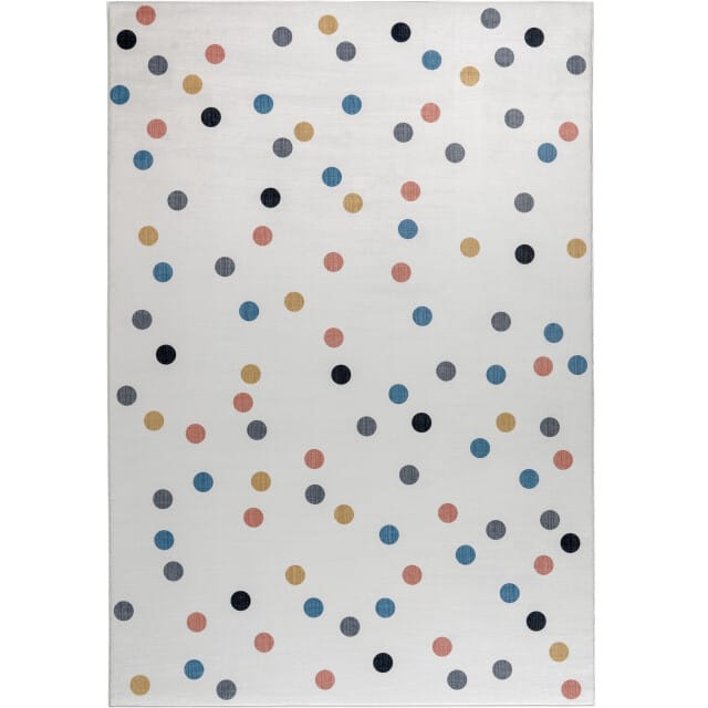 Muratap Kindervloerkleed stippen multi wasbaar antislip- 120x170 cm