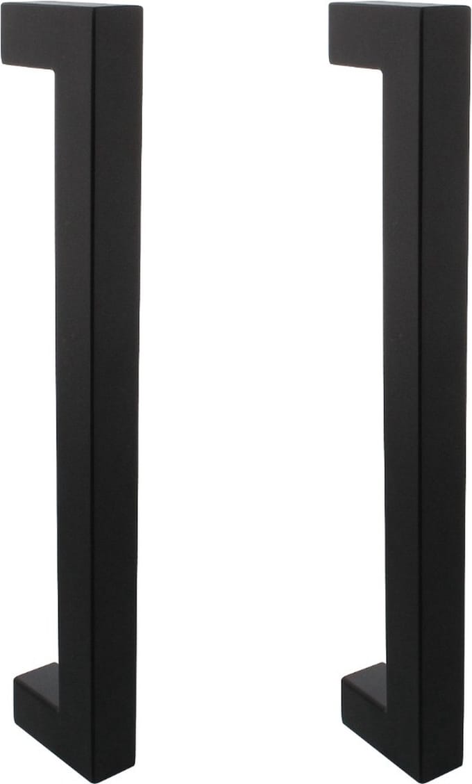 Intersteel Deurgrepen Vierkant per paar 325x60x25 mm mat zwart