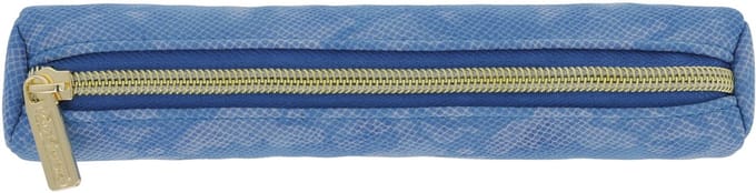 Herlitz Bright Animals, Zachte etui, Polyurethaan (PU), Blauw, Monochromatisch, Rits, Adolescenten