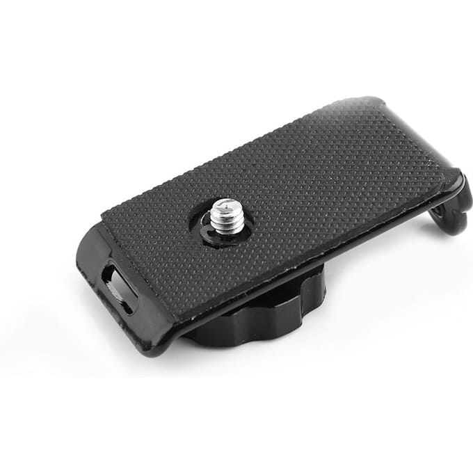 1 4 Type Schroef Zwarte Bandplaat Snelontgrendelingsgesp DSLR Camera Schouder Nekriem gray