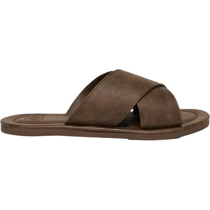 Superdry Vintage Kruisbandschuifjes, Bruin