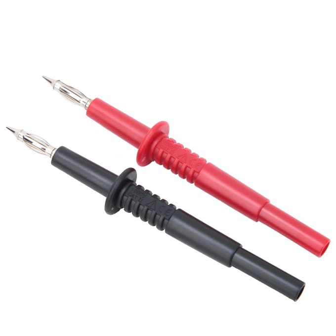 2PCS P5011 Sonde de Test à Fiche Banane 4mm Connecteur Banane Test pour Multimètre red