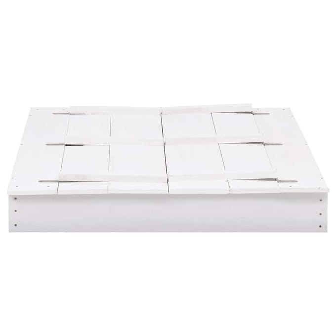 LuxeLivin' - Zandbak 95x90x15 cm vurenhout wit
