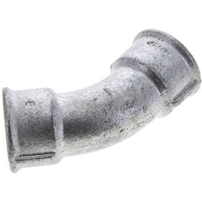 45° L-Koppeling Fitting Rp1'' Binnendraad Gietijzer 25bar