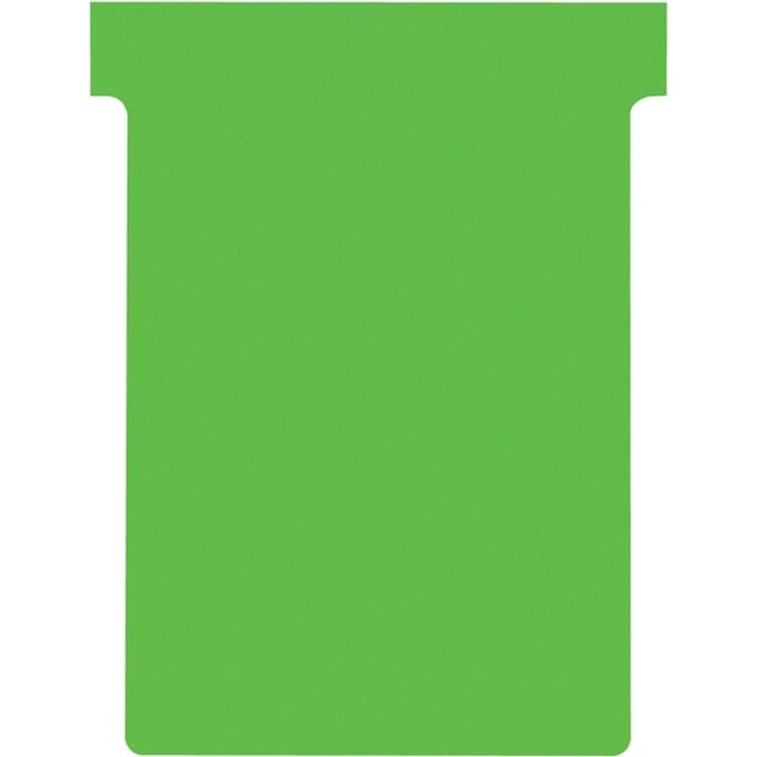 T-kaart Nobo nr.3 80mm groen 100 stuks