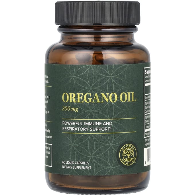 Oregano Olie, 200 mg, 60 Vloeibare Capsules (100 mg per capsule)