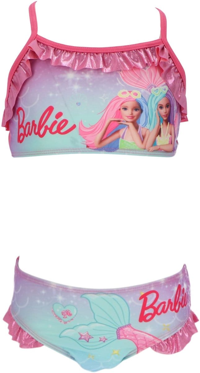 Barbie Bikini - Maat 104/110 - Roze - Bikini Meisjes