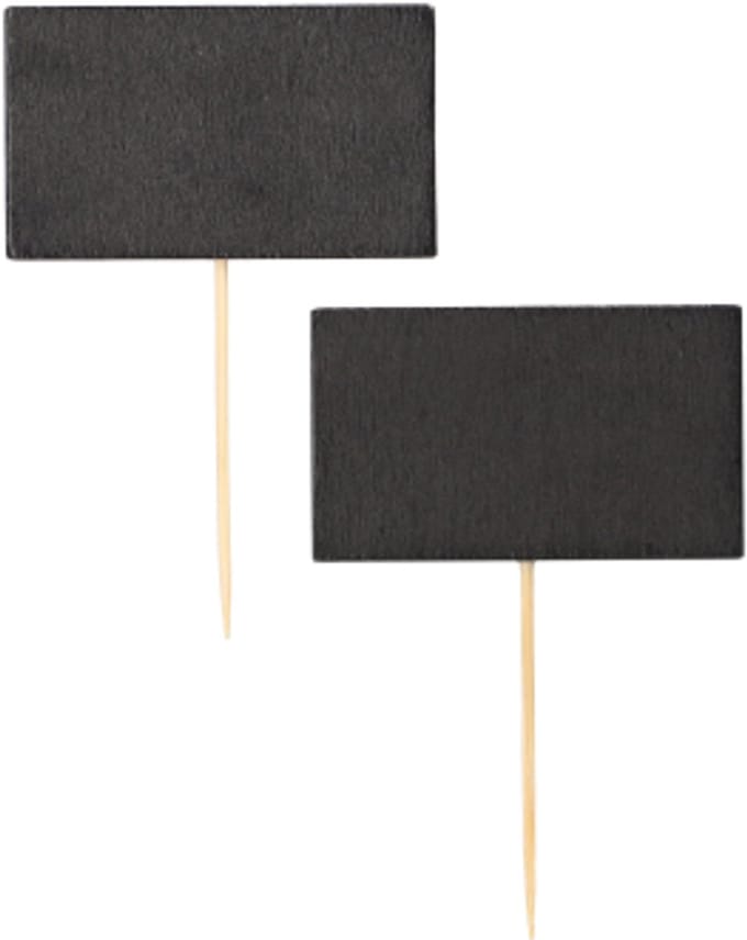 100 Fingerfood prikkers 9 cm Blackboard
