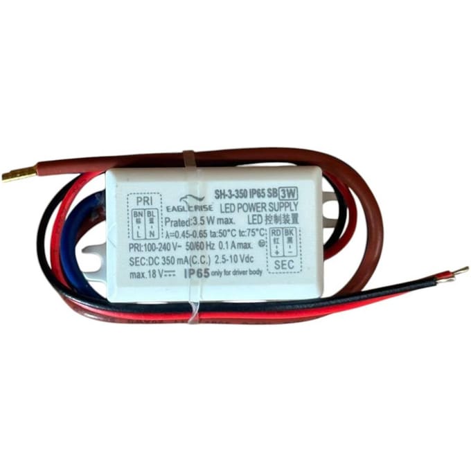 Karman LED driver voor buitenlampen, 4 W, 350 mA, IP65