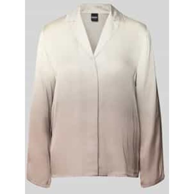 regular fit pyjamabovendeel van zuivere viscose model 'OMBRE SHIRT'