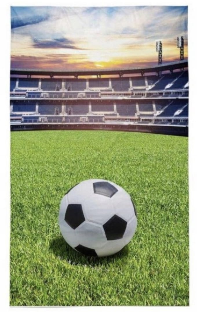 Voetbal Handdoek 30x50 Katoen Stadion Kleine maat
