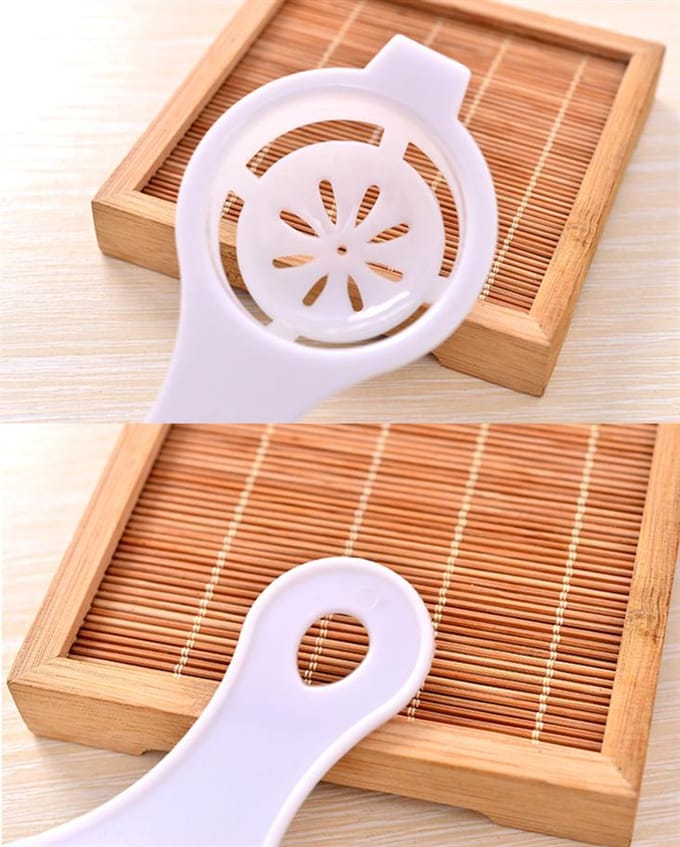 Eierfilter Plastic Eiwitafscheider Eigeel Eiwitafscheider Keuken Bakgereedschap one size wit