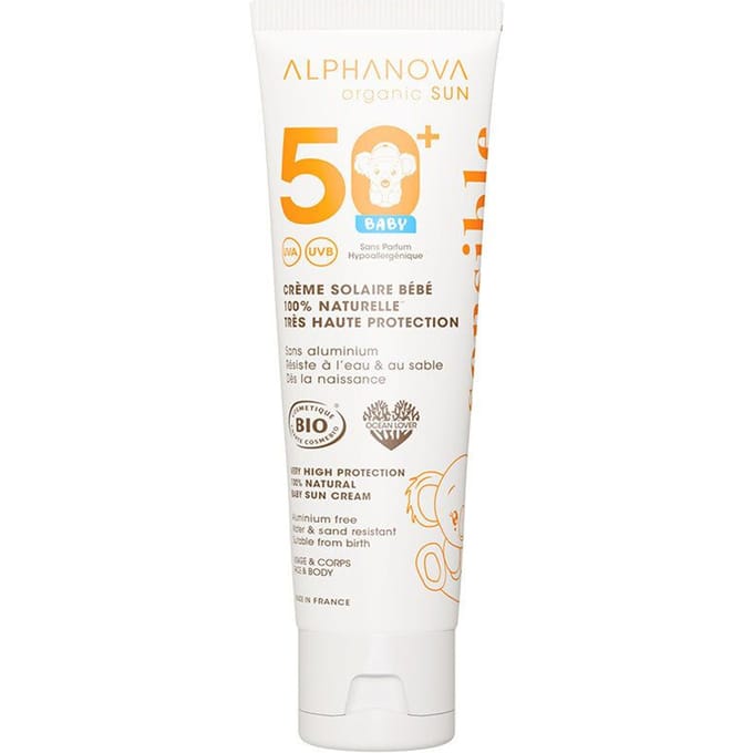 Alphanova Bébé Biologische Zonnemelk SPF50+ 50 ml