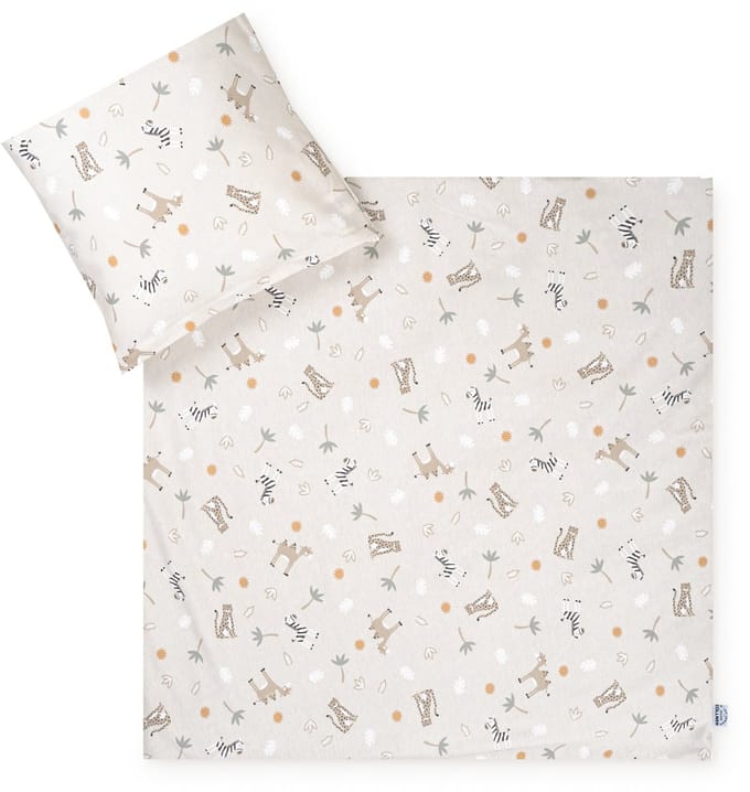 Julius Zöllner babybeddengoed jersey - Savanne beige, maat 80x80 + 35x40 cm