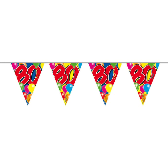 Folat - Vlaggenlijn 80 jaar Ballonnen (10 meter)