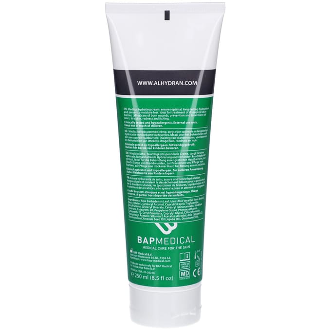 ALHYDRAN 250 ml - Brandwond & Littekencrème - Hydraterende Crème