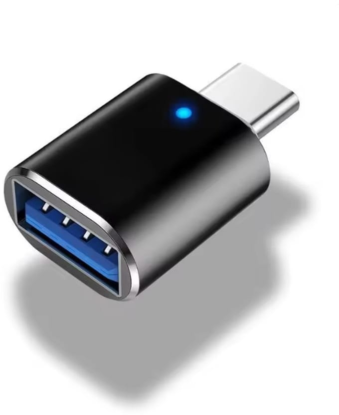 USB-C naar USB-A 3.0 Adapter – Compacte en Snelle Converter – Zwart
