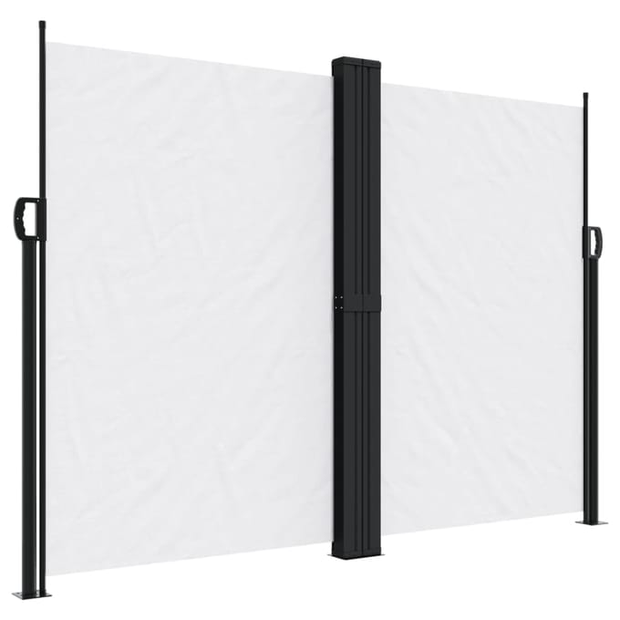 vidaXL - Windscherm - uittrekbaar - 180x1000 - cm - wit