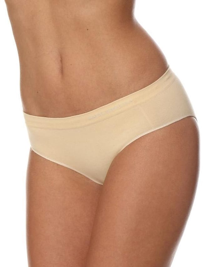 Brubeck Dames Ondergoed Hipster - Naadloos Elastisch katoen - Beige - XL