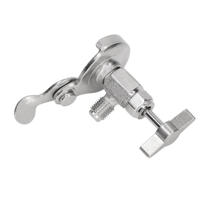 R134A Blikkraan Dispenseerventiel Flessenopener Universeel Koudemiddel Dispenseerventiel Gereedschap voor R12 R22 gray