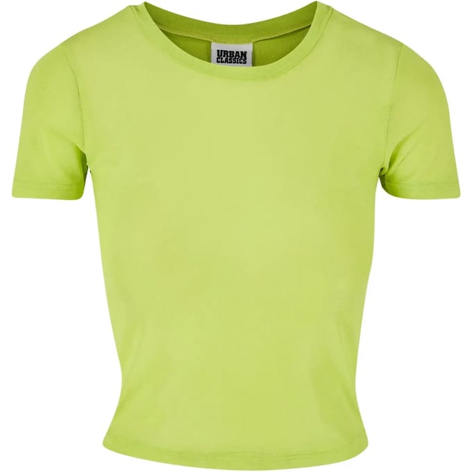 Urban Classics - Short Mesh Tee Top - S - Geel