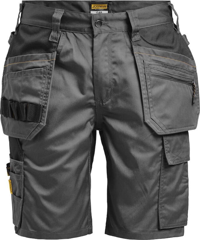 Jobman Practical 2722 Korte Werkbroek Holsterpockets - Mannen - Donker Grijs - 62