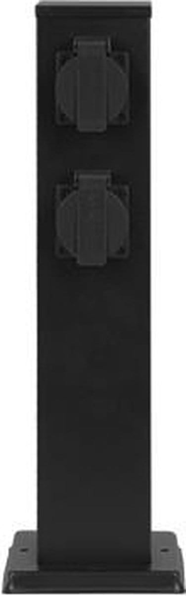Tuinpaal contactdoos viervoudig - 230V - 40cm