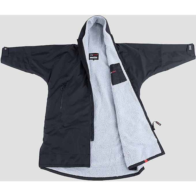 Dryrobe Advance Medium Long Sleeve Surf Poncho zwart